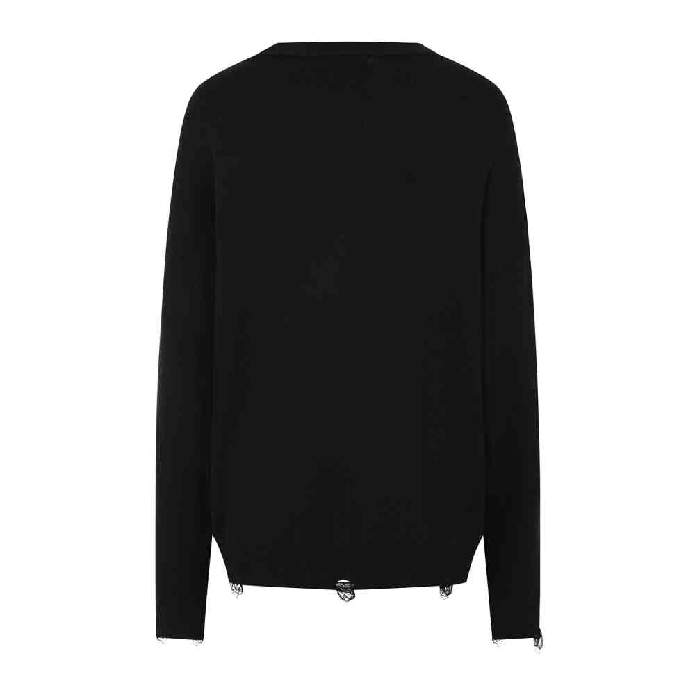 Banned - Lumi Gebreide trui - Zwart/Wit